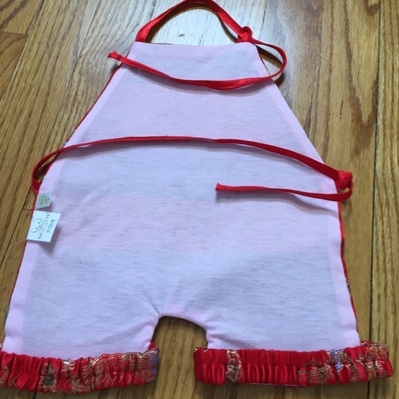 Vintage Infant Baby Girls Red Top - Picture 6 of 12